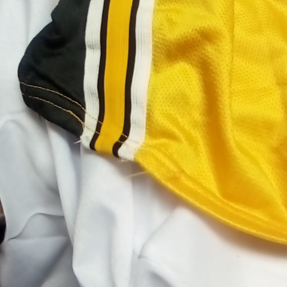 Vintage DeLONG black & yellow basket ball athletic short size 16 CC letters Used - Picture 8 of 8